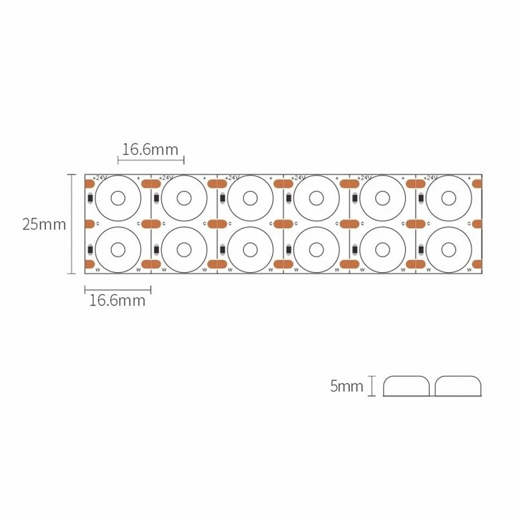 Lens Strip 120leds CCT price
